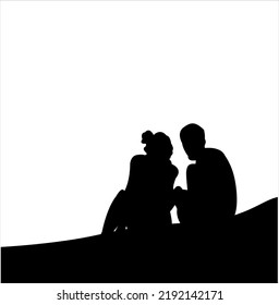 romace silhouette illustration, people ilustration