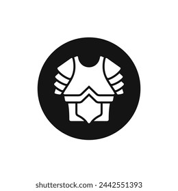Roman ancient armour vector icon