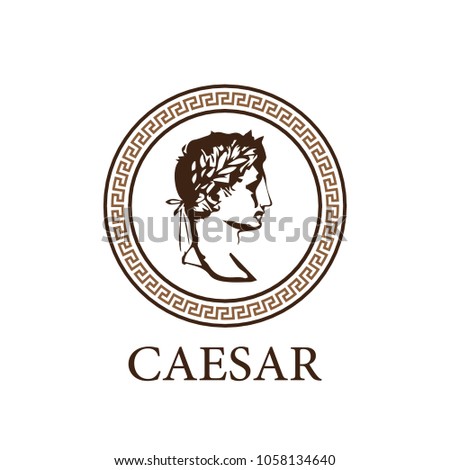 Roman Caesar Logo Stock Vector (Royalty Free) 1058134640 - Shutterstock