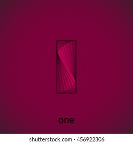 Roman cerise numeral I
