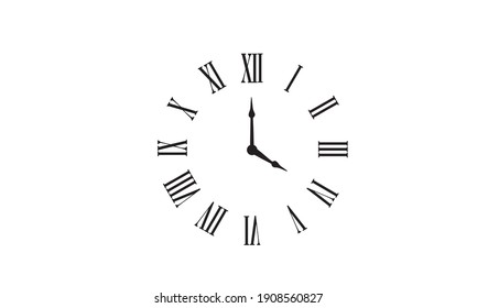 Roman Clock, Classic Clock, 4 O'clock