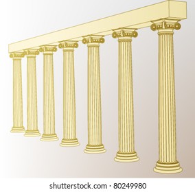 Roman colonnade