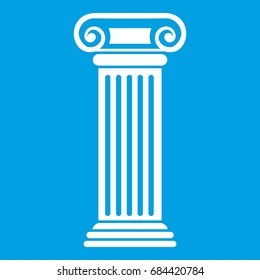 Roman column icon white