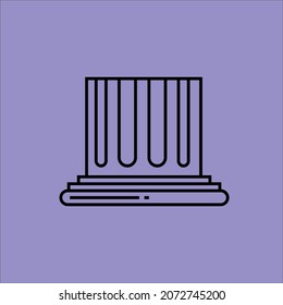 Roman column vector design art