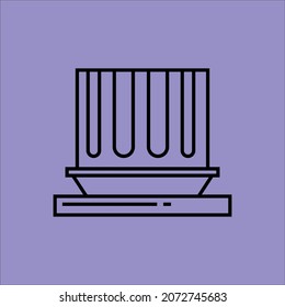 Roman column vector design art