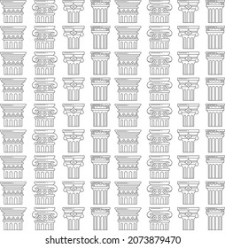 Roman column vector design art