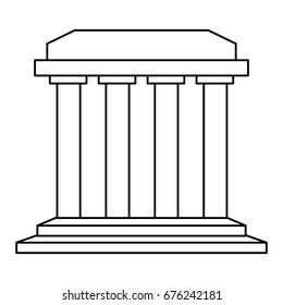 Roman colums building