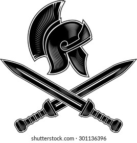 Roman Crest Calligraphic Style