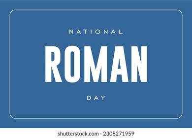 Roman day background template Holiday concept