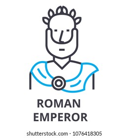 roman emperor thin line