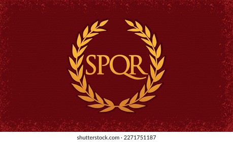 Roman empire grunge flag. eps10