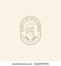 Modelo de logotipo do império romano minimalista