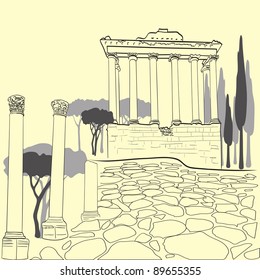 Roman Forum in Rome, Italy