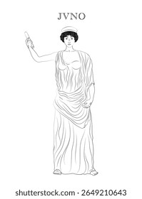 Roman goddess Juno, queen of the gods and a goddess of love and marriage