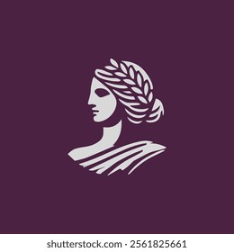 Roman goddess logo for sale.