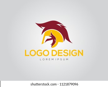 Roman or Greek Helmet , Spartan Helmet, Head protection, warrior,soldier, logo, symbol, icon, graphic, vector.