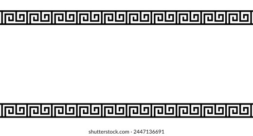 Fondo de marco de ornamento griego romano