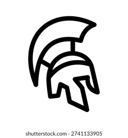 Roman Helmet Icon Vector Symbol Design Illustration