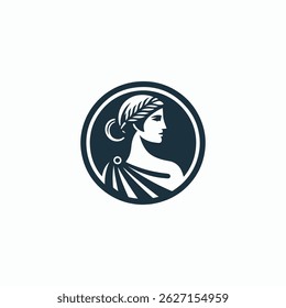 Roman lady logo for sale.