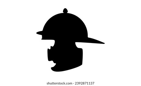 Roman legionary helmet silhouette, high quality vector