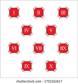 Roman numbers can be use to create presentation. Roman numbers bullet points
