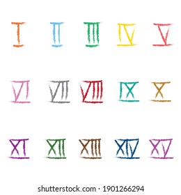 Roman Numbers Chart 1 To 15