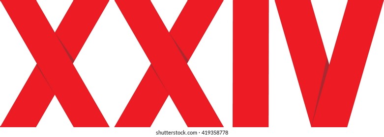 Roman numeral 24