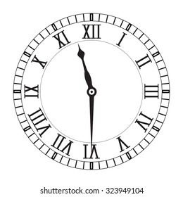 14,633 Roman numerals clock Images, Stock Photos & Vectors | Shutterstock