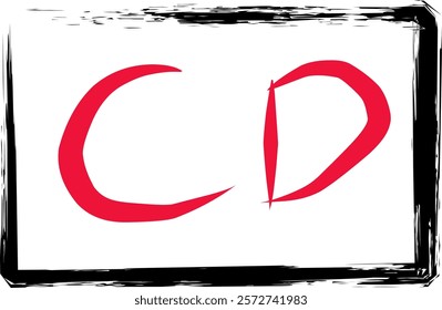 Roman numeral four hundred in Doodle style, Roman numeral 400