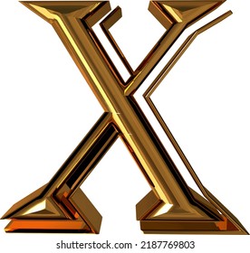 Roman Numerals Made Of Gold