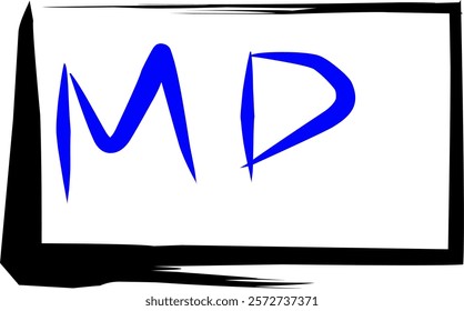 Roman numerals one thousand five hundred in Doodle style, Roman numerals 1500