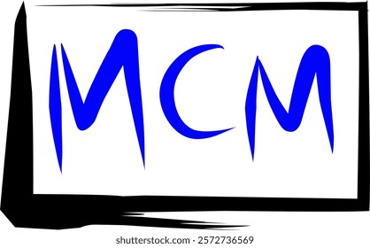Roman numerals one thousand nine hundred in Doodle style, Roman numerals 1900