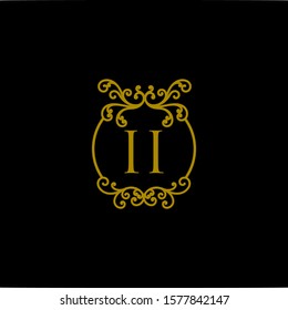 Roman numerals set. Vector flat illustration isolated on BLACK background.