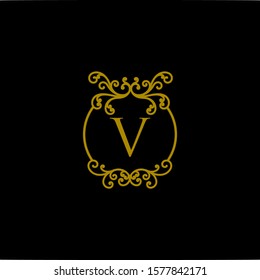 Roman numerals set. Vector flat illustration isolated on BLACK background.
