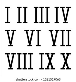 Roman Numbers Images, Stock Photos & Vectors | Shutterstock