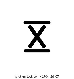 roman numerals ten icon vector