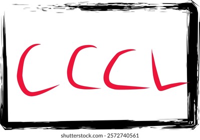Roman numerals three hundred and fifty in Doodle style, Roman numerals 350