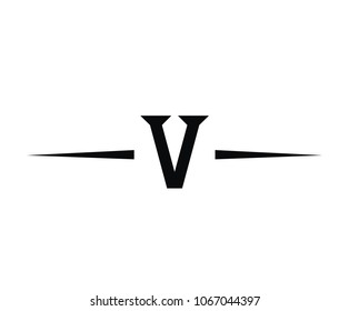 roman numerical number 5 type five in alphabet letter logo mark iconic design illustration for calender number or any count