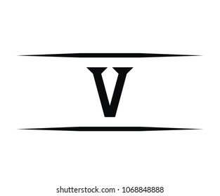 roman numerical number 5 type five in alphabet letter logo mark iconic design illustration for calender number or any count