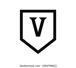 roman numerical number 5 type five in alphabet letter logo mark iconic design illustration for calender number or any count in badge military emblem