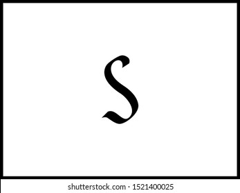 Roman rustic calligraphy font, capitals. O letter. Vector black letters isolated on white background