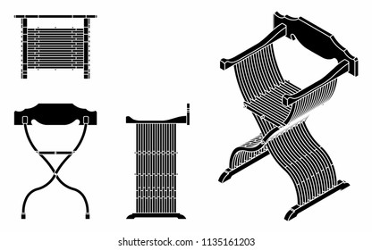 Roman seat black fill.