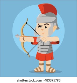 roman soldier with bow