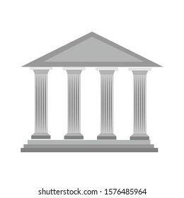 Roman Temple Simple Illustration Clip Art Stock Vector (Royalty Free ...