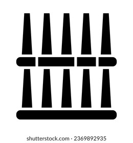Roman Theater OF Meridsa Vector Glyph Icon For Personal And Commercial Use.
