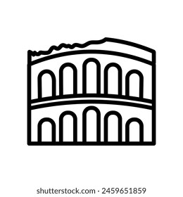 Icono de Verona romana en Vector. Logotipo
