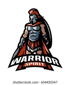 The Roman Warrior logo.