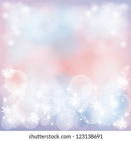 Romance abstract background with bubble and sparkle, create by vector