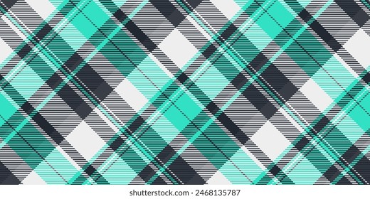 Romance fabric tartan vector, variety pattern background plaid. Wear check texture seamless textile in dark and white color.