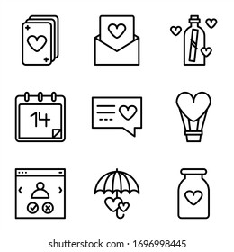 romance icon pack made lines